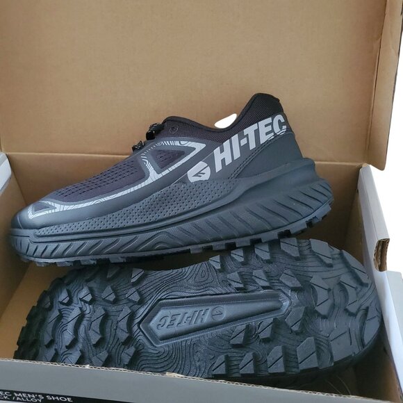 Hi-Tec Mens 9.5 Catalina Trail Athletic Sneakers Outdoor Activewear Shoes Black main image 9